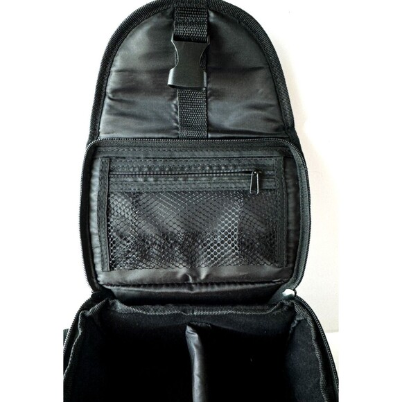 Digital Sunflash Black Camera Bag/Case Shoulder Strap Shock Absorb Multi Pockets - Picture 8 of 12